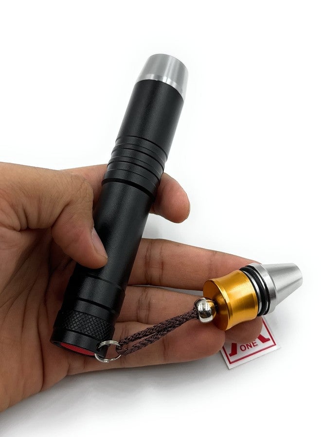 أون مصباح يدوي Aone للأحجار الكريمة 3 في 1، مزود بإضاءة LED بيضاء/صفراء/فوق بنفسجية، عالي الطاقة، مناسب لخبراء الأحجار الكريمة لفرز الأحجار الكريمة والماس والأحجار الكريمة والاستخدامات العامة الأخرى. - Image 2